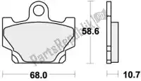 192550DCC, SBS, Brake pad 550dcc brake pads organic racing    , New