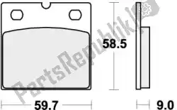 remblok 554hf brake pads organic van SBS, met onderdeel nummer 192554HF, bestel je hier online: