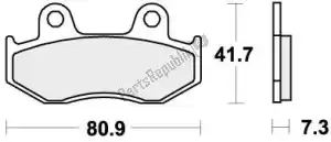 SBS 192558HF pastillas de freno 558hf pastillas de freno orgánicas - Lado inferior