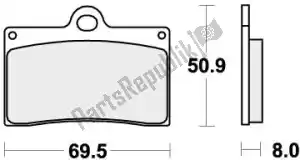 SBS 192566DC pastilha de freio 566dc pastilhas de freio de corrida orgânica - Lado inferior