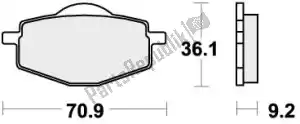 SBS 192575SI brake pad 575si brake pads sinter - Bottom side