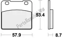 192577HF, SBS, Brake pad 577hf brake pads organic    , New