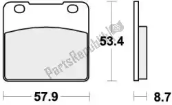 remblok 577hs brake pads sinter van SBS, met onderdeel nummer 192577HS, bestel je hier online: