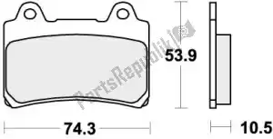 SBS 192590LS pastilha de freio 590ls pastilhas de freio sinter - Lado inferior