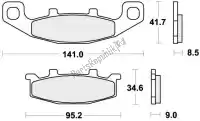 192597LS, SBS, Remblok 597ls brake pads sinter    , Nieuw