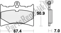 192601HF, SBS, Remblok 601hf brake pads organic    , Nieuw