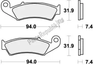 SBS 192603RSI klocek hamulcowy 603rsi klocki hamulcowe spiekane wy?cigi - Dół