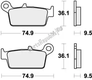 SBS 192604RSI klocek hamulcowy 604rsi klocki hamulcowe spiekane wy?cigi - Dół