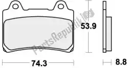 remblok 613hs brake pads sinter van SBS, met onderdeel nummer 192613HS, bestel je hier online: