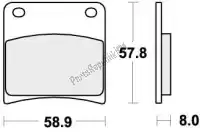 192620HF, SBS, Remblok 620hf brake pads organic    , Nieuw