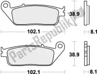 192627HF, SBS, Remblok 627hf brake pads organic    , Nieuw