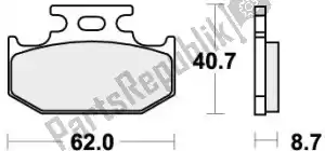 SBS 192632RSI pastillas de freno 632rsi pastillas de freno sinter racing - Lado inferior