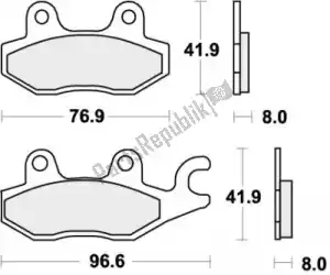 SBS 192638RSI brake pad 638rsi brake pads sinter racing - Bottom side