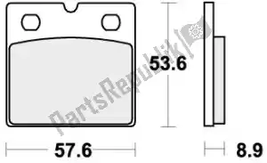 SBS 192640HS pastilha de freio 640hs pastilhas de freio sinterizadas - Lado inferior