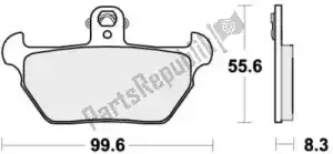 SBS 192644HF brake pad 644hf brake pads organic - Bottom side