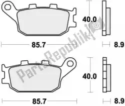 remblok 657rq brake pads organic racing van SBS, met onderdeel nummer 192657RQ, bestel je hier online: