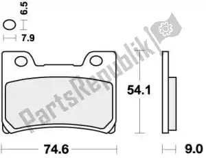 SBS 192665HS pastilha de freio 665hs pastilhas de freio sinter - Lado inferior