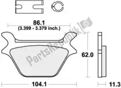 Here you can order the brake pad 669h. Ls brake pads sinter from SBS, with part number 192669HLS: