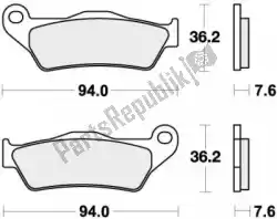 remblok 671cs brake pads organic van SBS, met onderdeel nummer 192671CS, bestel je hier online: