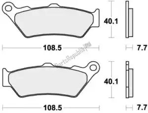 SBS 192674HS brake pad 674hs brake pads sinter - Bottom side