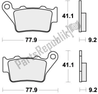 192675HF, SBS, brake pad 675hf brake pads organic, New