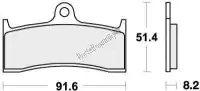 192676HF, SBS, Plaquette de frein 676hf plaquettes de frein organique    , Nouveau