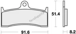 Ici, vous pouvez commander le plaquette de frein 676hf plaquettes de frein organique auprès de SBS , avec le numéro de pièce 192676HF: