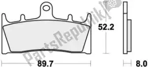 SBS 192686HS brake pad 686hs brake pads sinter - Bottom side