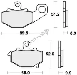 Qui puoi ordinare pastiglie freno 687ls pastiglie freno sinterizzate da SBS , con numero parte 192687LS: