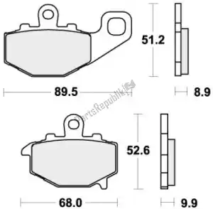 SBS 192687LS pastiglie freno 687ls pastiglie freno sinterizzate - Il fondo
