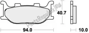 SBS 192691HF klocek hamulcowy 691hf klocki hamulcowe organiczne - Dół