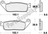 192700DC, SBS, Brake pad 700dc brake pads organic racing    , New