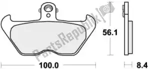 SBS 192703HS brake pad 703hs brake pads sinter - Bottom side
