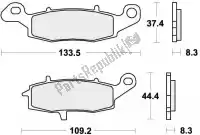 192704HS, SBS, Brake pad 704hs brake pads sinter    , New