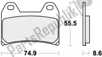 192706DS, SBS, Remblok 706ds-1 brake pads sinter racing    , Nieuw