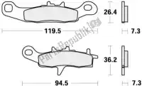 192726RSI, SBS, Brake pad 726rsi brake pads sinter racing    , New