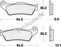 192742RQ, SBS, Pastillas de freno 742rq pastillas de freno organic racing    , Nuevo