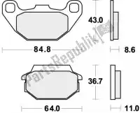 192749HF, SBS, Remblok 749hf brake pads organic    , Nieuw