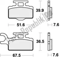 192752RSI, SBS, Plaquette de frein 752rsi plaquettes de frein sinter racing    , Nouveau