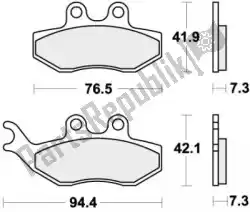 Here you can order the brake pad 774hf brake pads organic from SBS, with part number 192774HF: