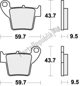 SBS 192777CS klocek hamulcowy 777cs klocki hamulcowe organiczne - Dół