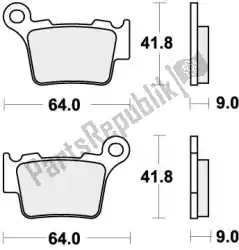 Here you can order the brake pad 791hf brake pads organic from SBS, with part number 192791HF: