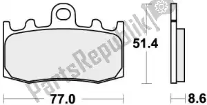 SBS 192796HS klocki hamulcowe 796hs spiekane klocki hamulcowe - Dół