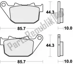 Here you can order the brake pad 808h. Ls brake pads sinter from SBS, with part number 192808HLS: