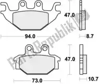 192810HF, SBS, Remblok 810hf brake pads organic    , Nieuw