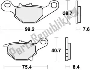 SBS 192820RSI plaquette de frein 820rsi plaquettes de frein sinter racing - La partie au fond