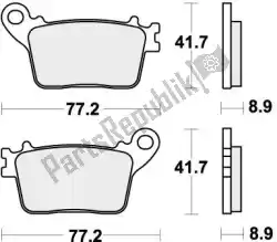 Aquí puede pedir pastillas de freno 834ls pastillas de freno sinterizadas de SBS , con el número de pieza 192834LS: