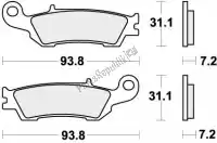 192840CS, SBS, Brake pad 840cs brake pads organic    , New