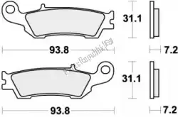 Here you can order the brake pad 840cs brake pads organic from SBS, with part number 192840CS: