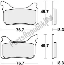 Here you can order the brake pad 842hs brake pads sinter from SBS, with part number 192842HS: